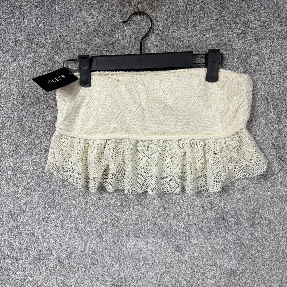 Guess Lace Bralette Small Bandeau Romantic Rave Festival Fairycore Coquette USA